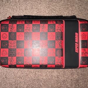Nintendo Super Mario Red and Black Carrying Case